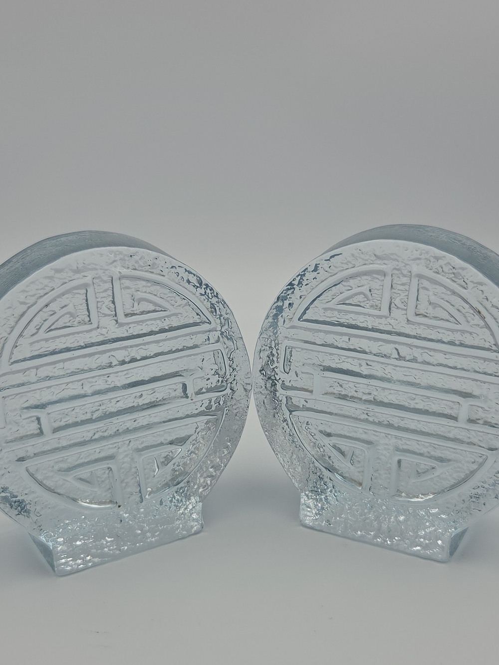 Blenko 776 Don Sheaphard Double Happiness Book Ends MCM